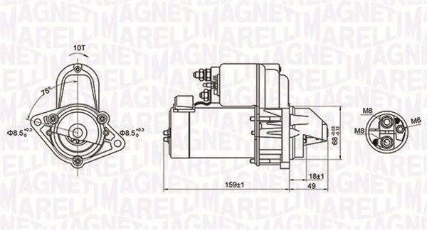 Стартер автомобільний Magneti Marelli MQS1257